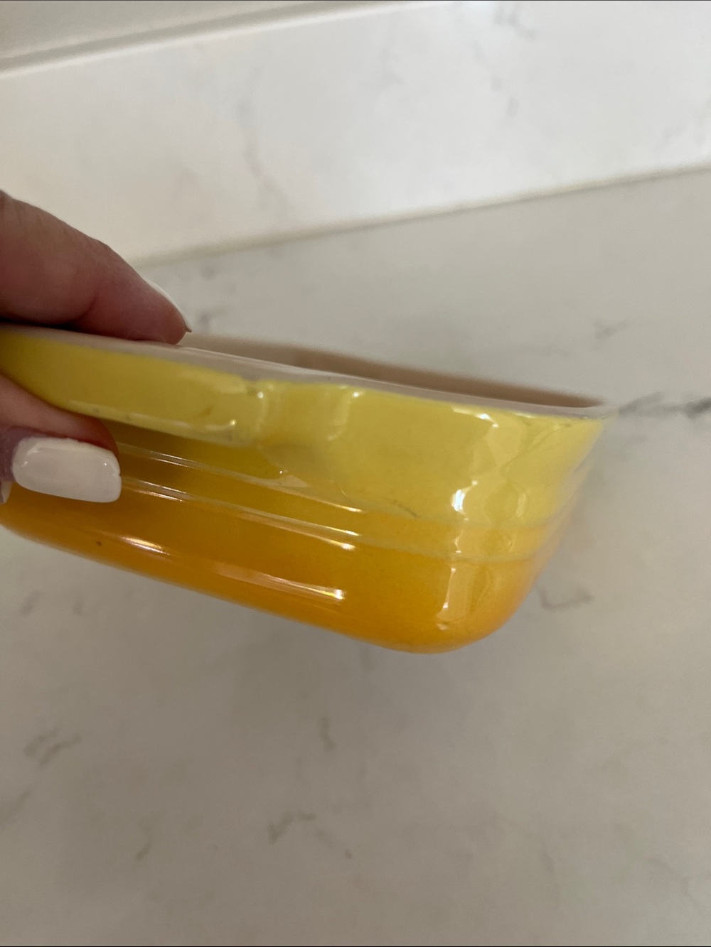 Le Creuset Yellow Ombré Stoneware  Rectangular - Picture 6 of 6